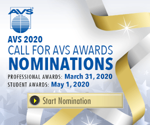 AVS 2020 Call For AVS Awards Nominations